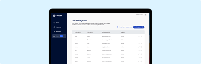 Managing Access to the Sonder Portal
